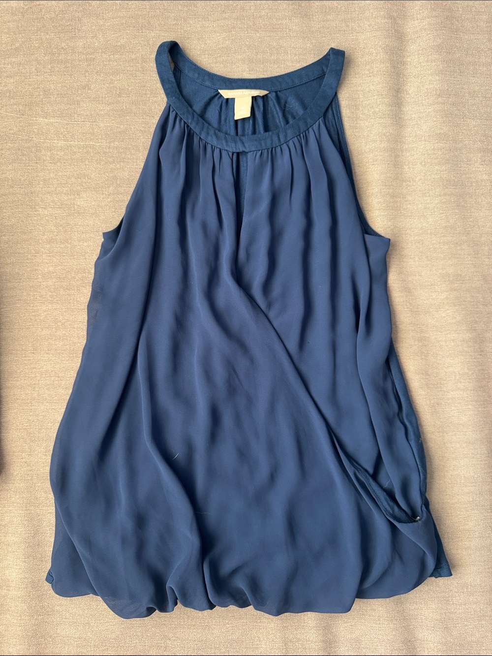 Banana Republic Navy Blue Halter Neck Sleeveless Camisole